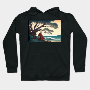 Japanese Vintage Retro Art Woodblock Hoodie